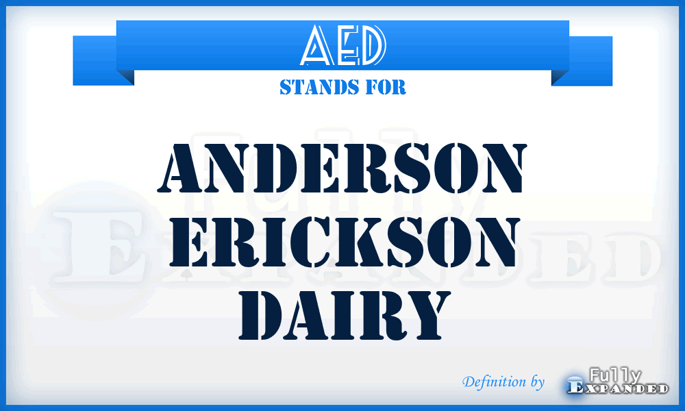 AED - Anderson Erickson Dairy
