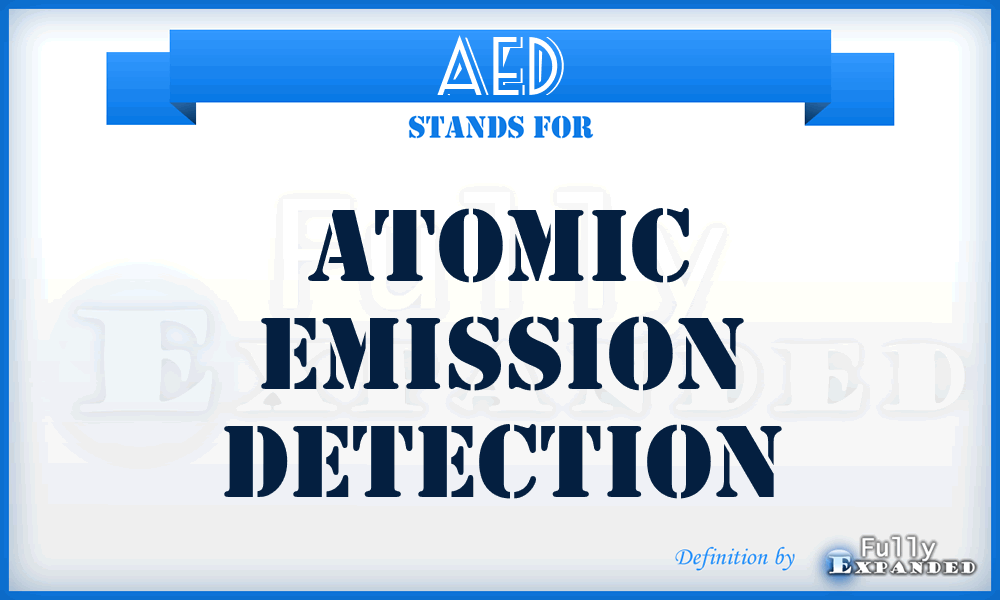 AED - Atomic Emission Detection