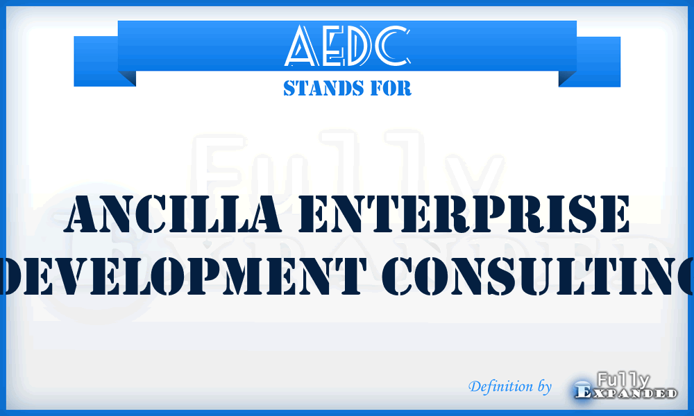 AEDC - Ancilla Enterprise Development Consulting