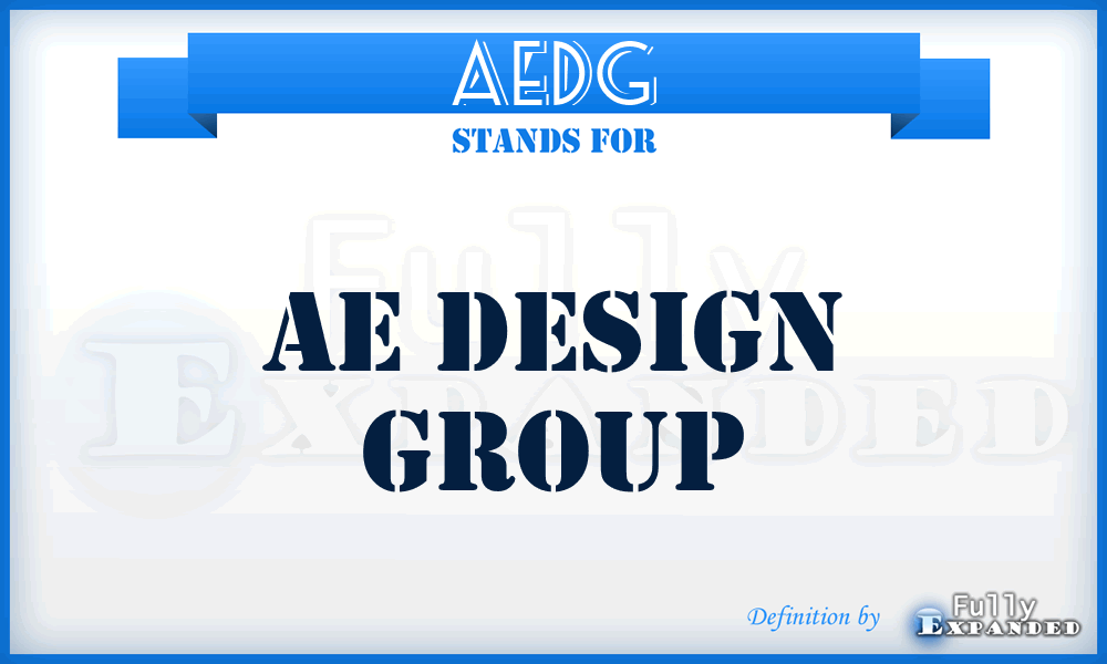 AEDG - AE Design Group