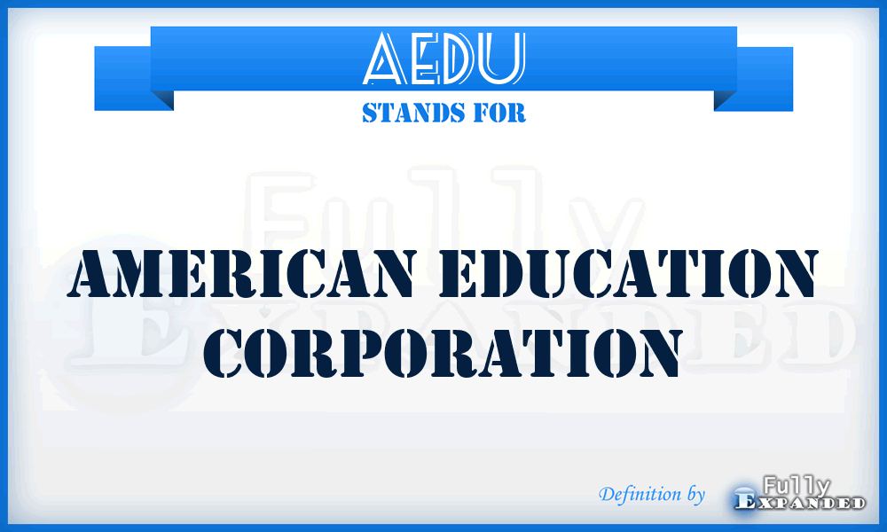 AEDU - American Education Corporation