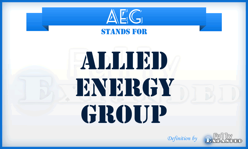 AEG - Allied Energy Group