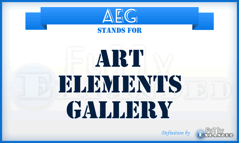 AEG - Art Elements Gallery