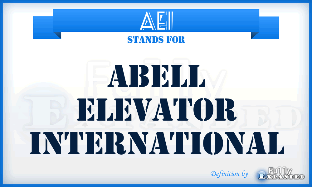 AEI - Abell Elevator International