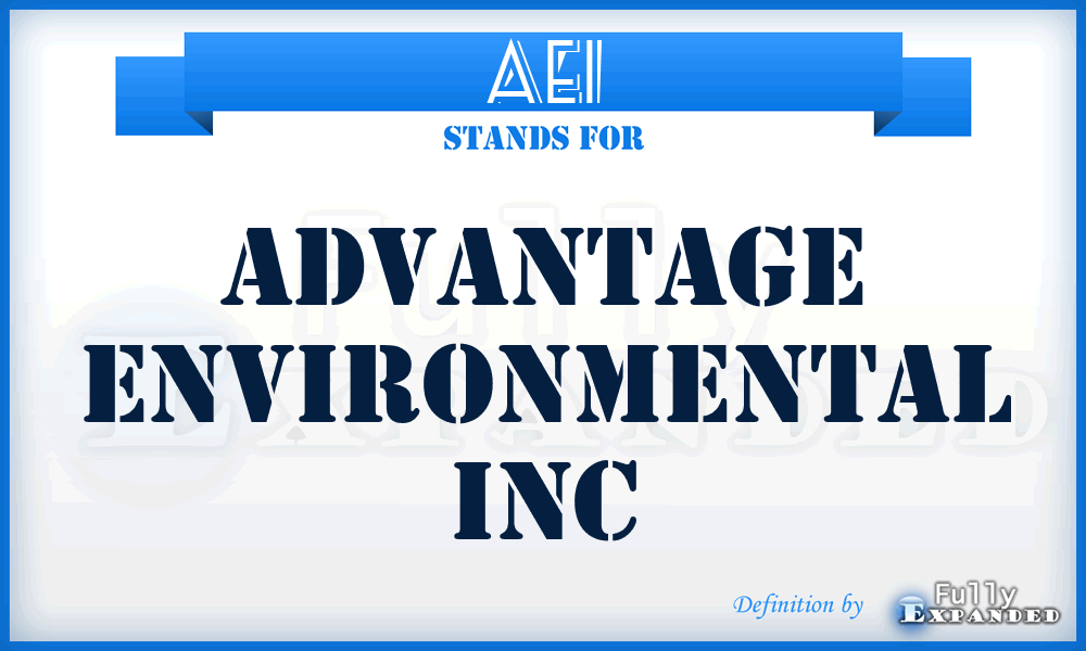 AEI - Advantage Environmental Inc