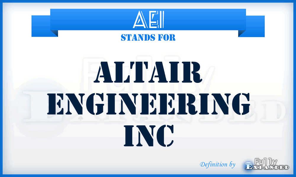 AEI - Altair Engineering Inc