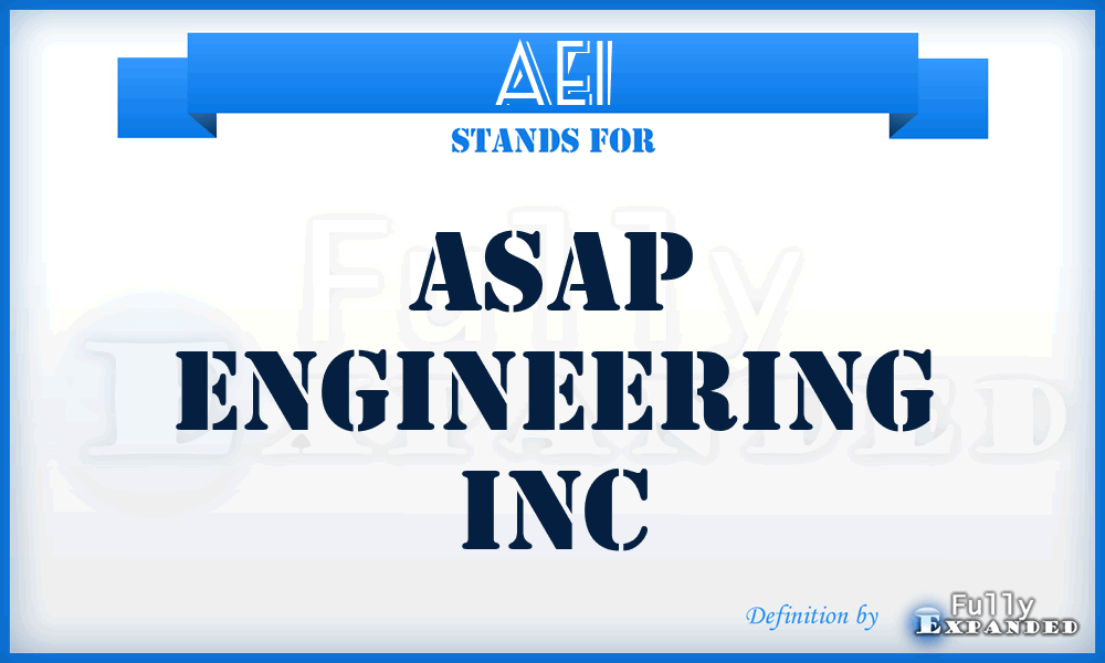 AEI - Asap Engineering Inc