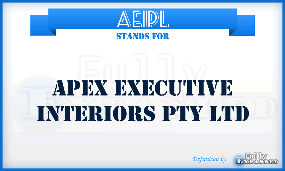 AEIPL - Apex Executive Interiors Pty Ltd
