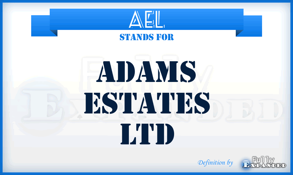 AEL - Adams Estates Ltd