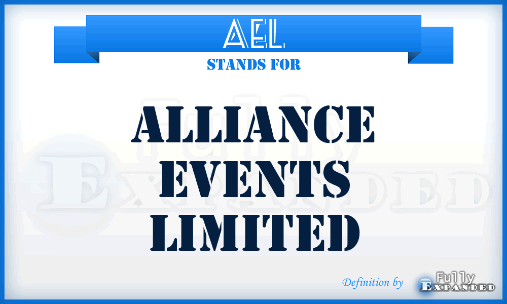 AEL - Alliance Events Limited