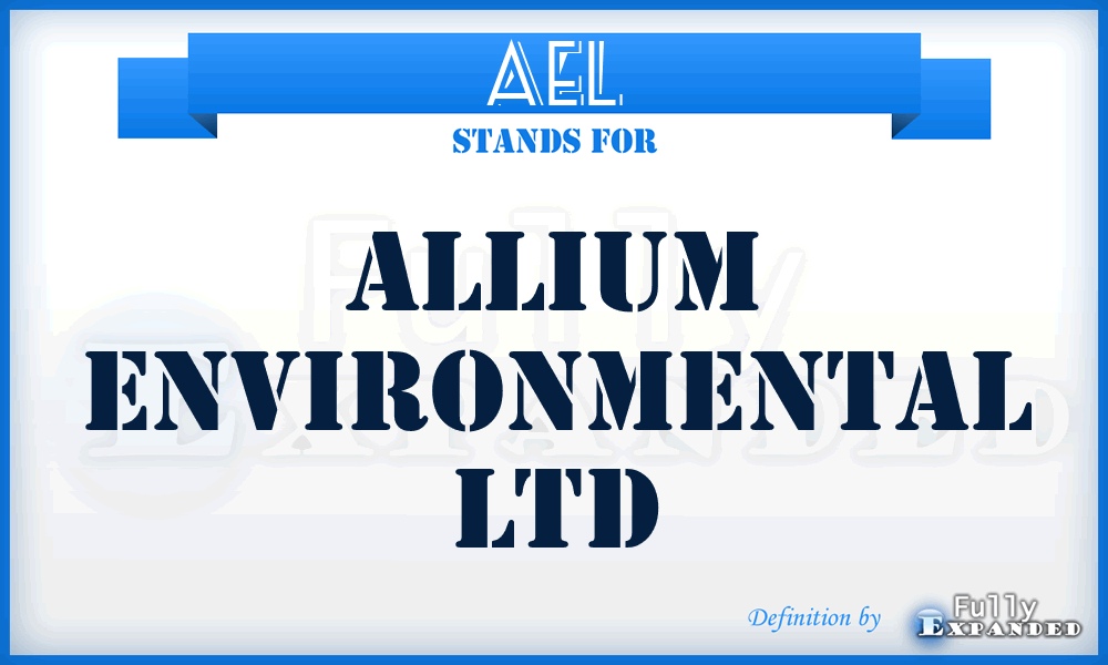 AEL - Allium Environmental Ltd