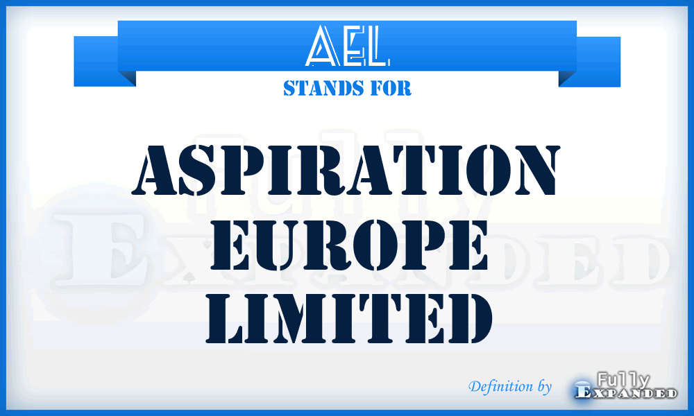 AEL - Aspiration Europe Limited