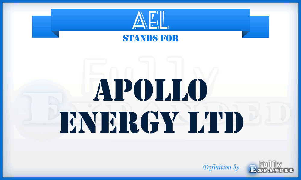 AEL - Apollo Energy Ltd