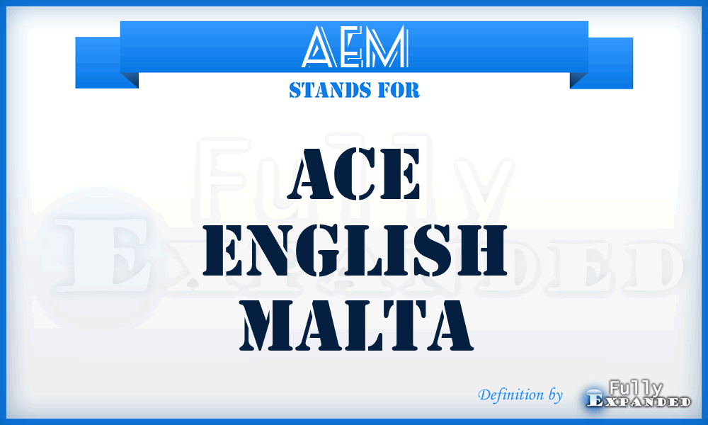 AEM - Ace English Malta