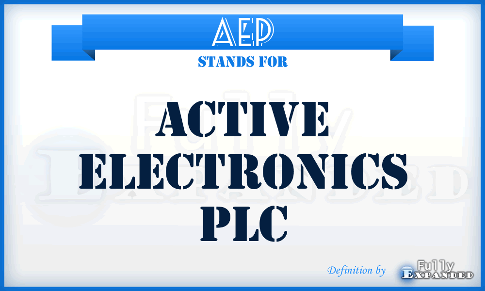 AEP - Active Electronics PLC