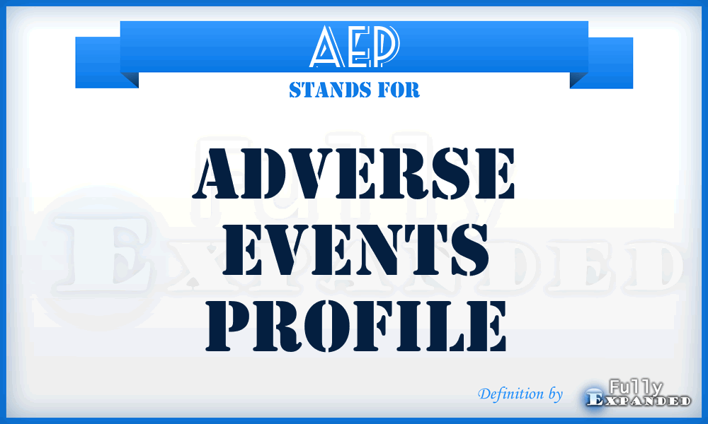 AEP - Adverse Events Profile