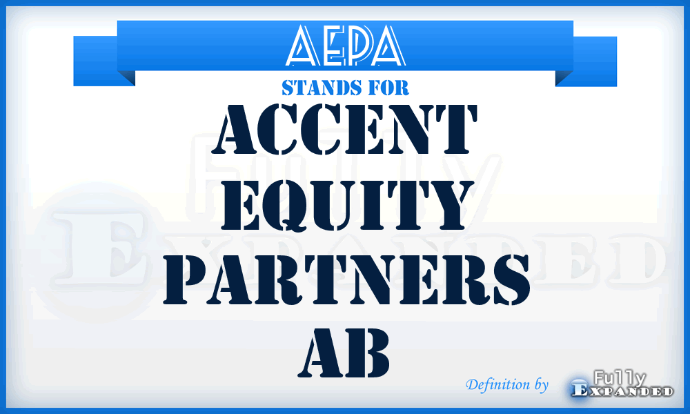 AEPA - Accent Equity Partners Ab