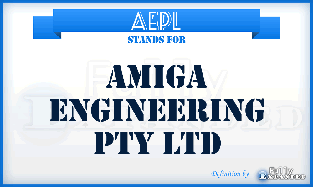 AEPL - Amiga Engineering Pty Ltd