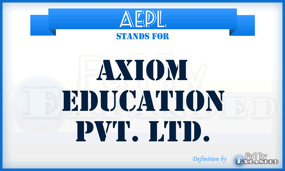 AEPL - Axiom Education Pvt. Ltd.