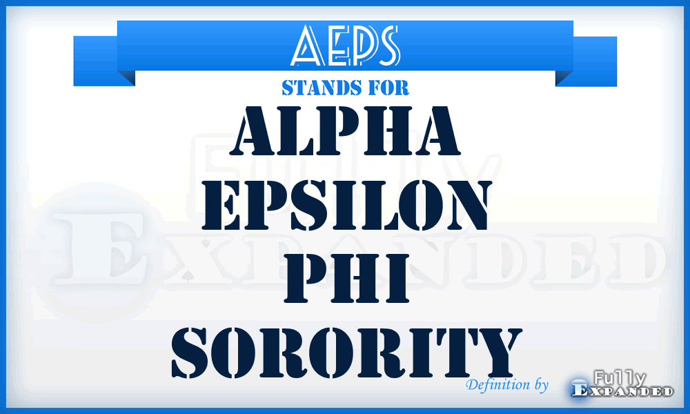 AEPS - Alpha Epsilon Phi Sorority