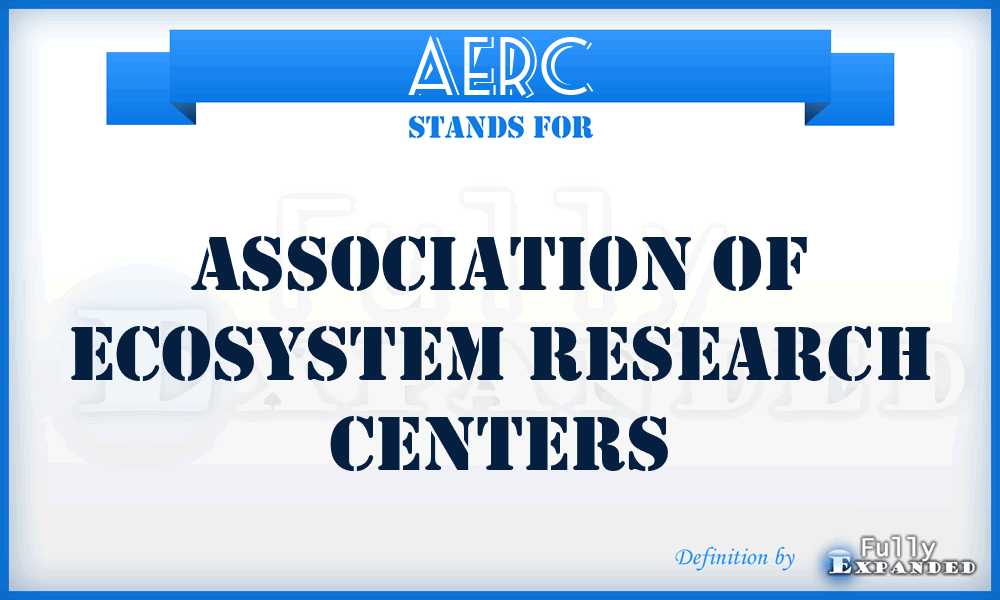 AERC - Association of Ecosystem Research Centers