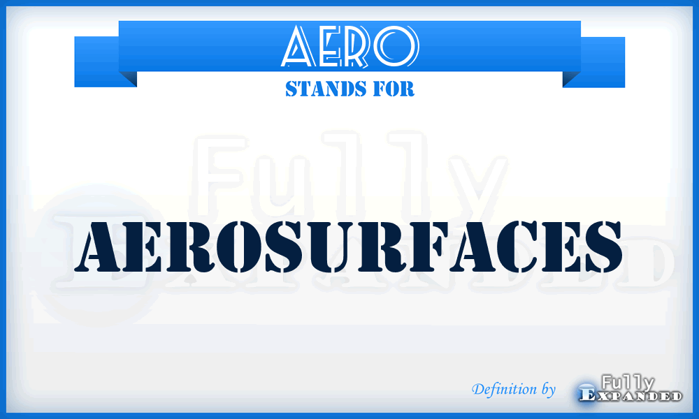 AERO - AEROsurfaces