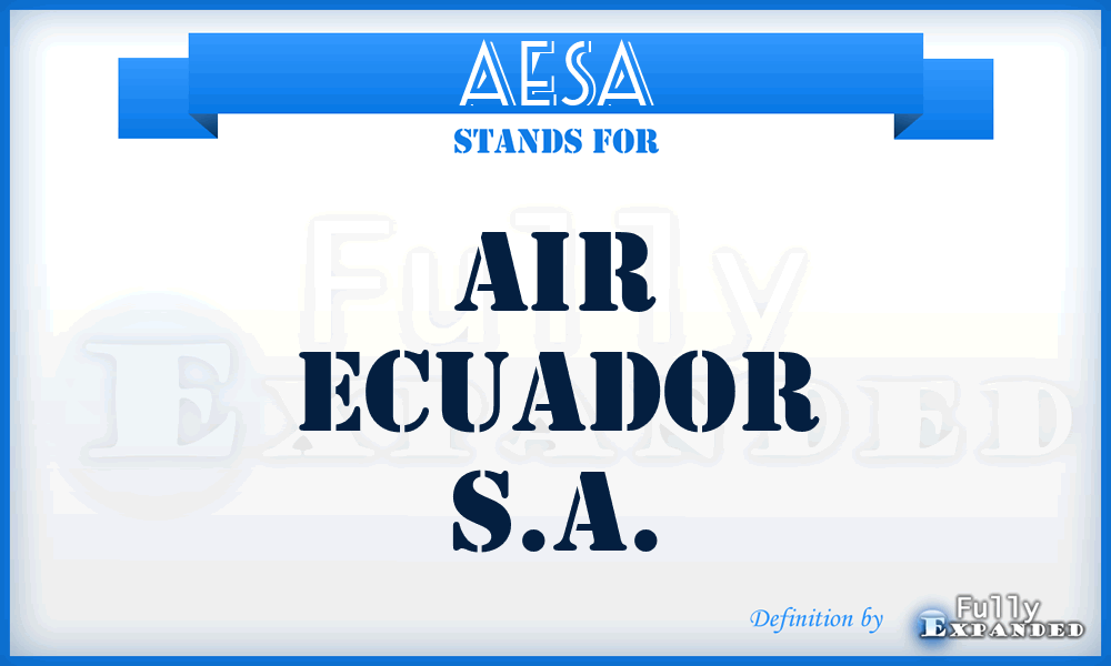 AESA - Air Ecuador S.A.