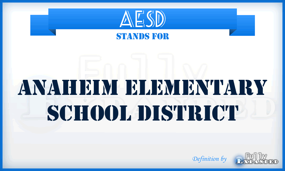 AESD - Anaheim Elementary School District