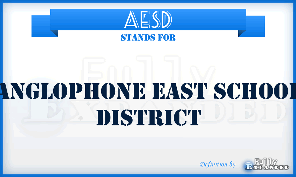 AESD - Anglophone East School District