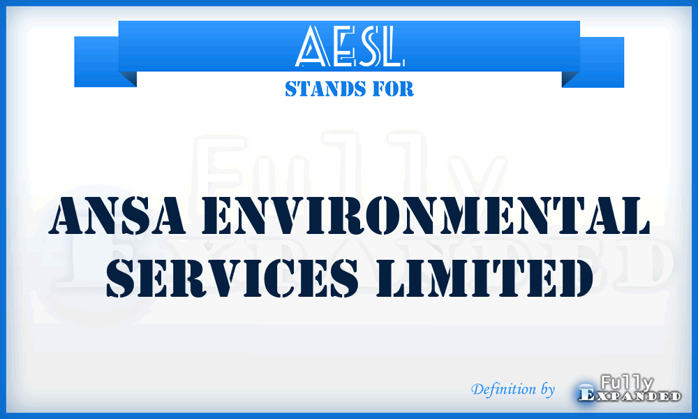 AESL - Ansa Environmental Services Limited