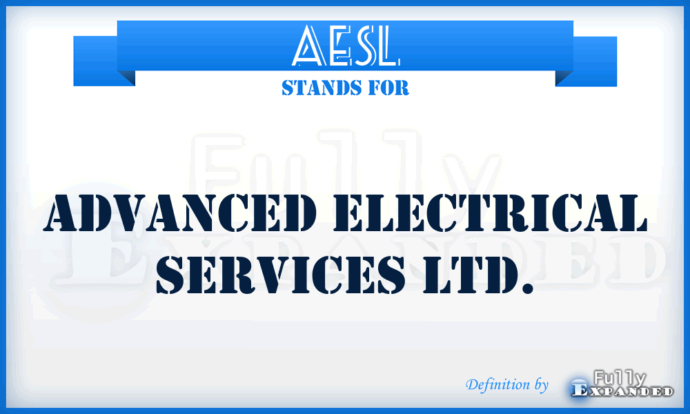 AESL - Advanced Electrical Services Ltd.