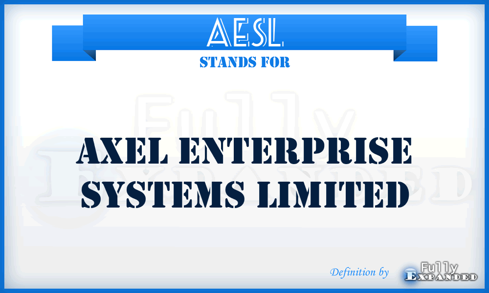 AESL - Axel Enterprise Systems Limited