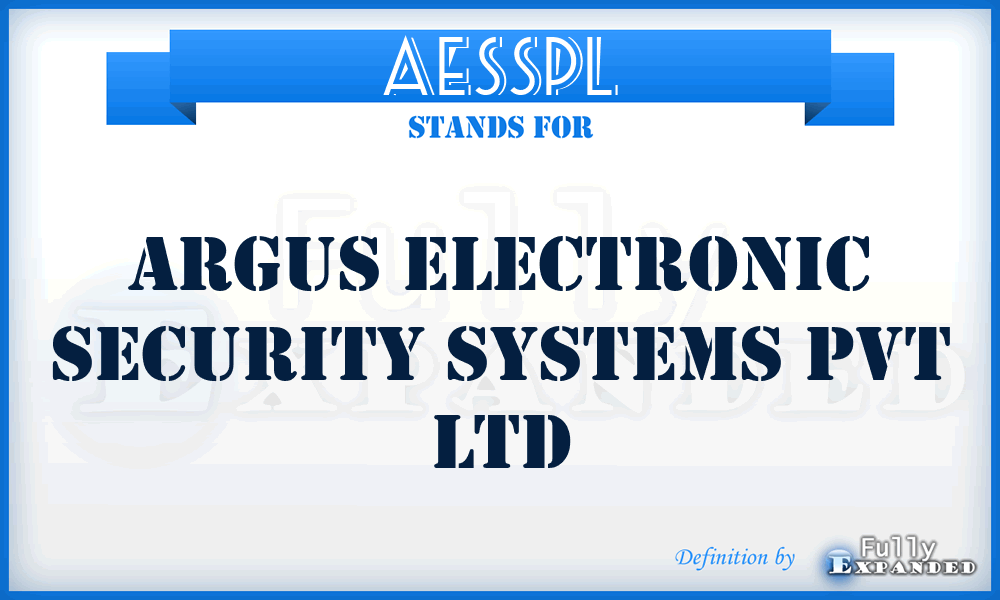 AESSPL - Argus Electronic Security Systems Pvt Ltd