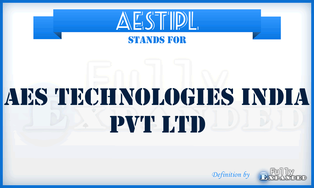 AESTIPL - AES Technologies India Pvt Ltd