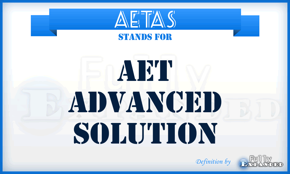 AETAS - AET Advanced Solution