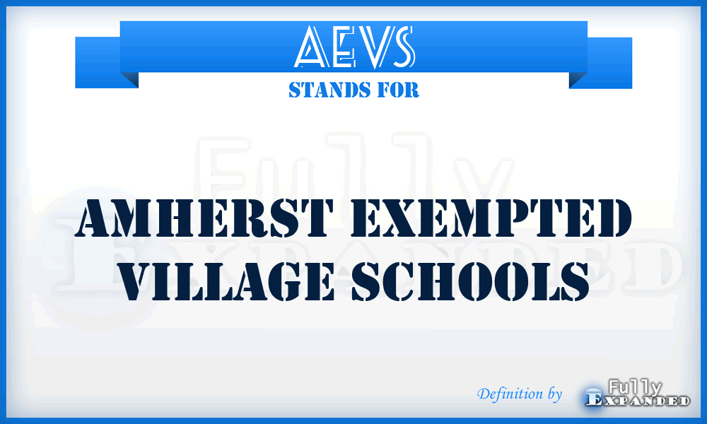 AEVS - Amherst Exempted Village Schools