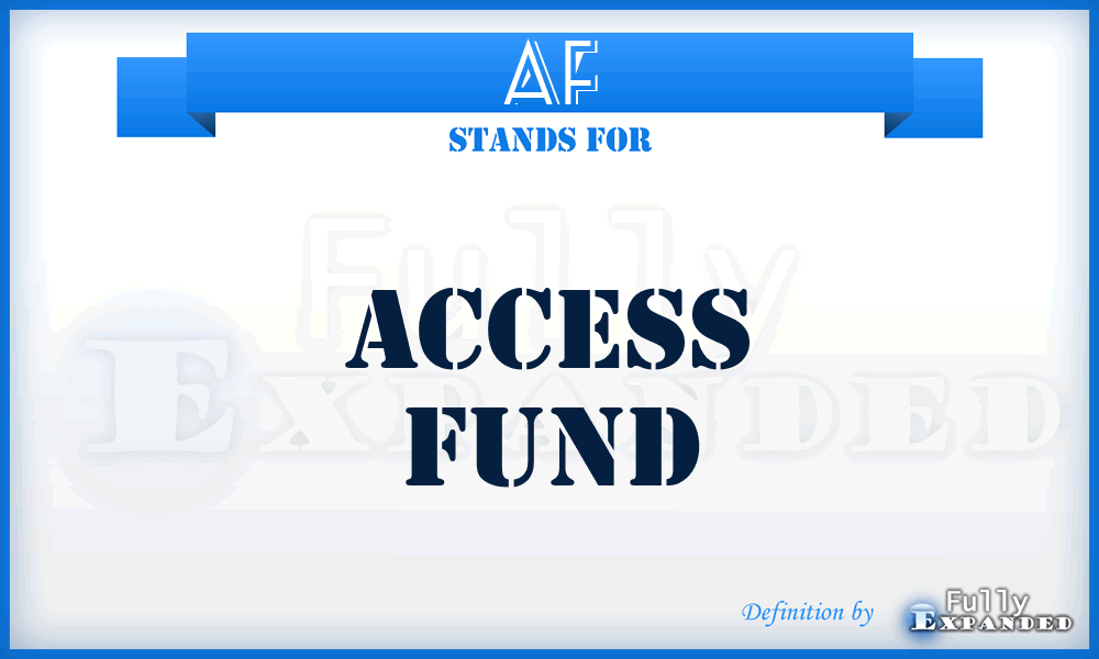 AF - Access Fund