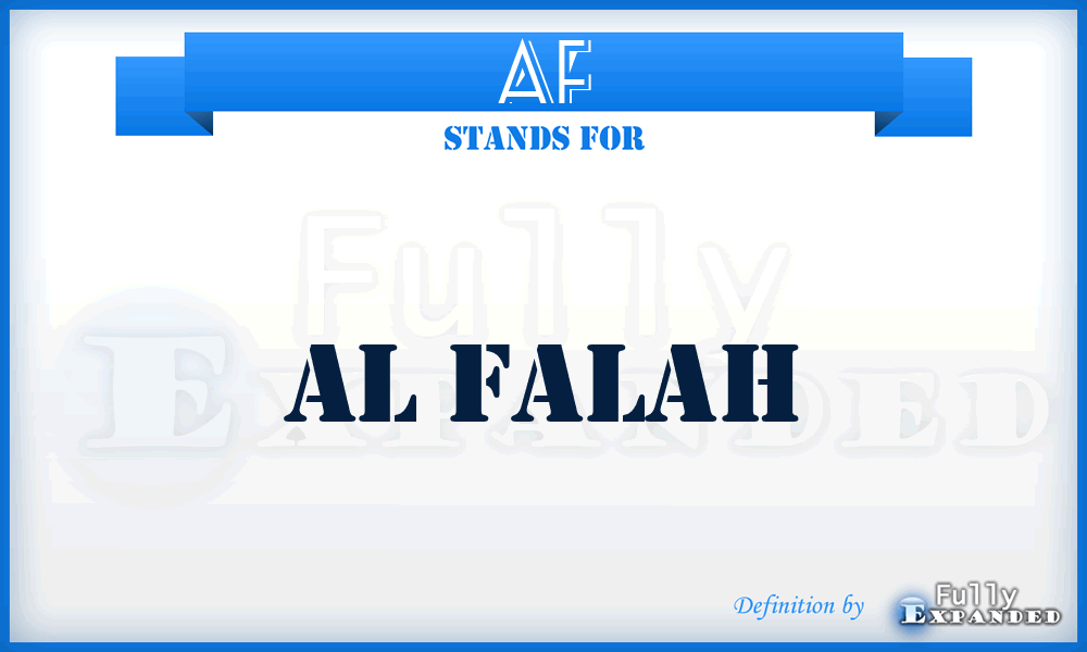 AF - Al Falah