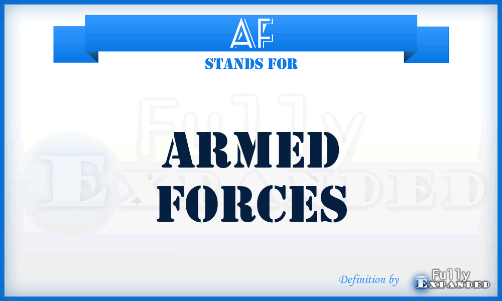 AF - Armed Forces