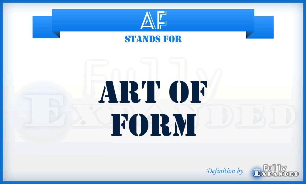 AF - Art of Form