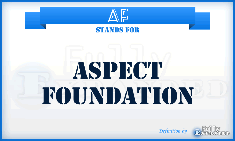AF - Aspect Foundation