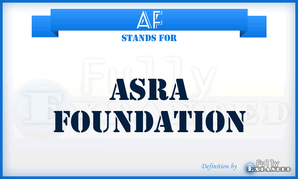 AF - Asra Foundation