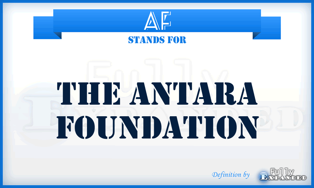 AF - The Antara Foundation