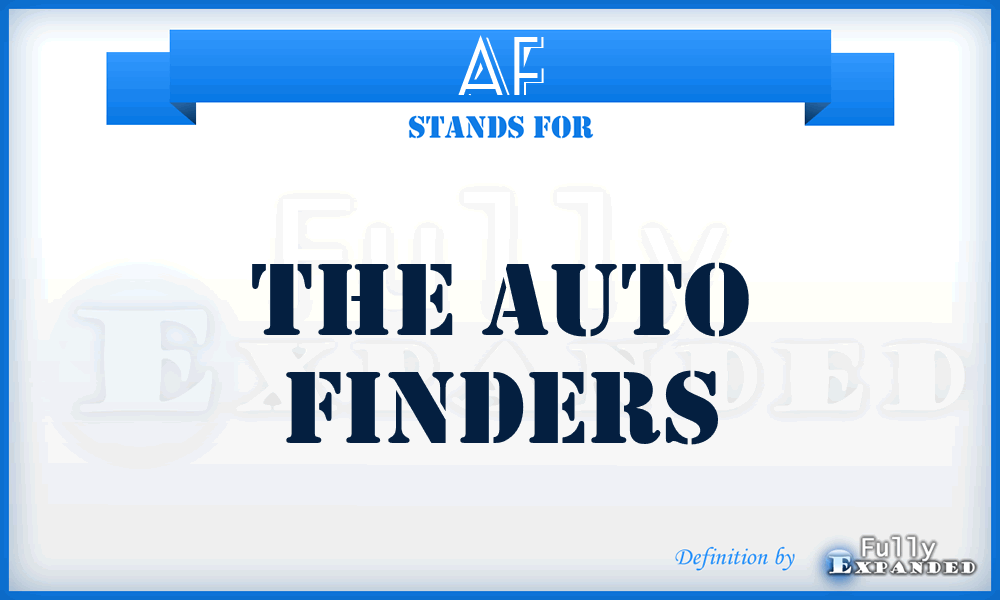 AF - The Auto Finders