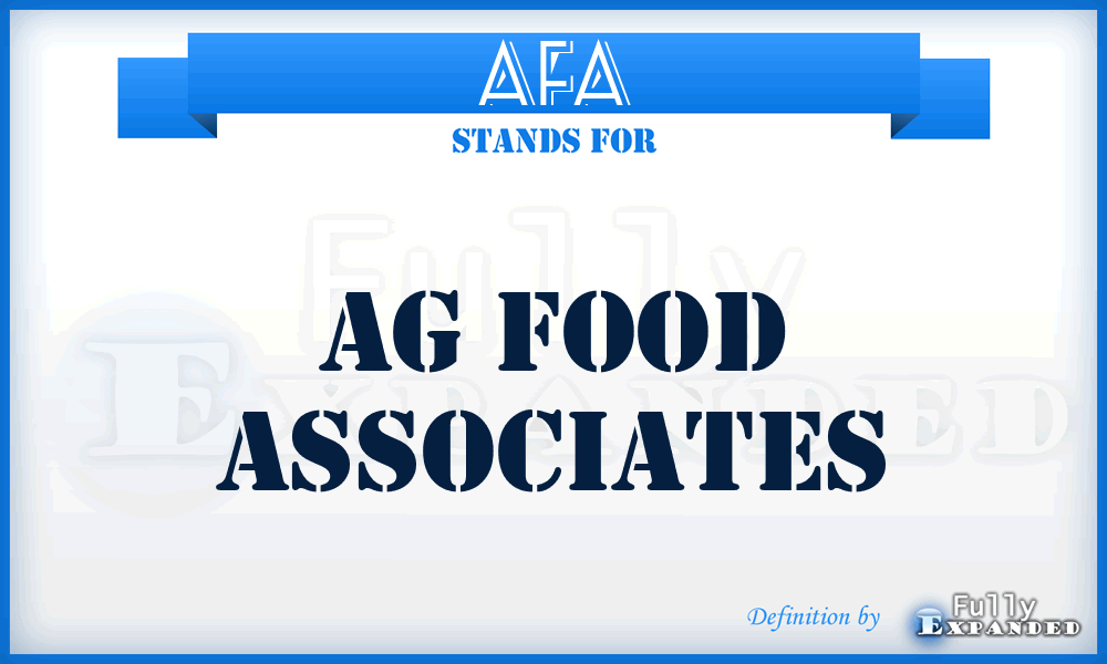 AFA - Ag Food Associates