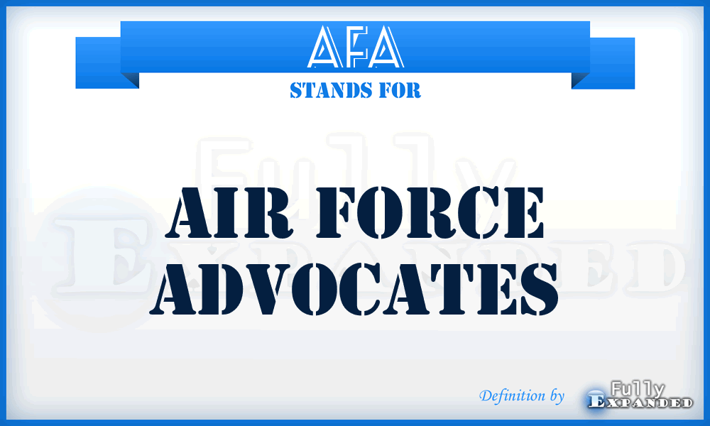 AFA - Air Force Advocates