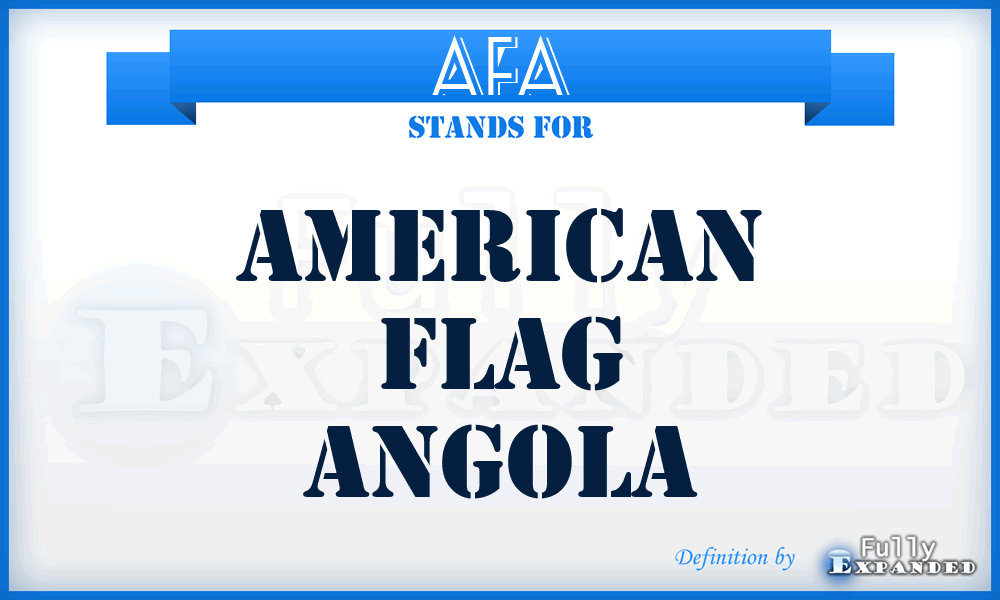 AFA - American Flag Angola