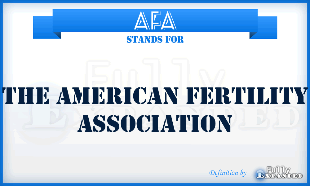 AFA - The American Fertility Association