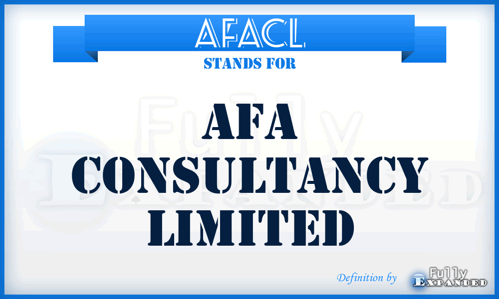 AFACL - AFA Consultancy Limited
