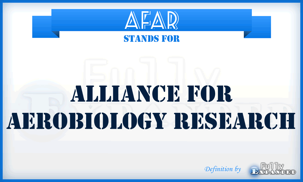 AFAR - Alliance For Aerobiology Research